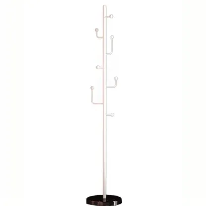 Glam Black Metal Freestanding Coat Rack Image - 10