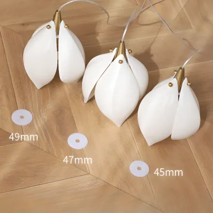 Elegant Ceramic Bud Shape LED Pendant Lamp for Modern Living Room Image - 16