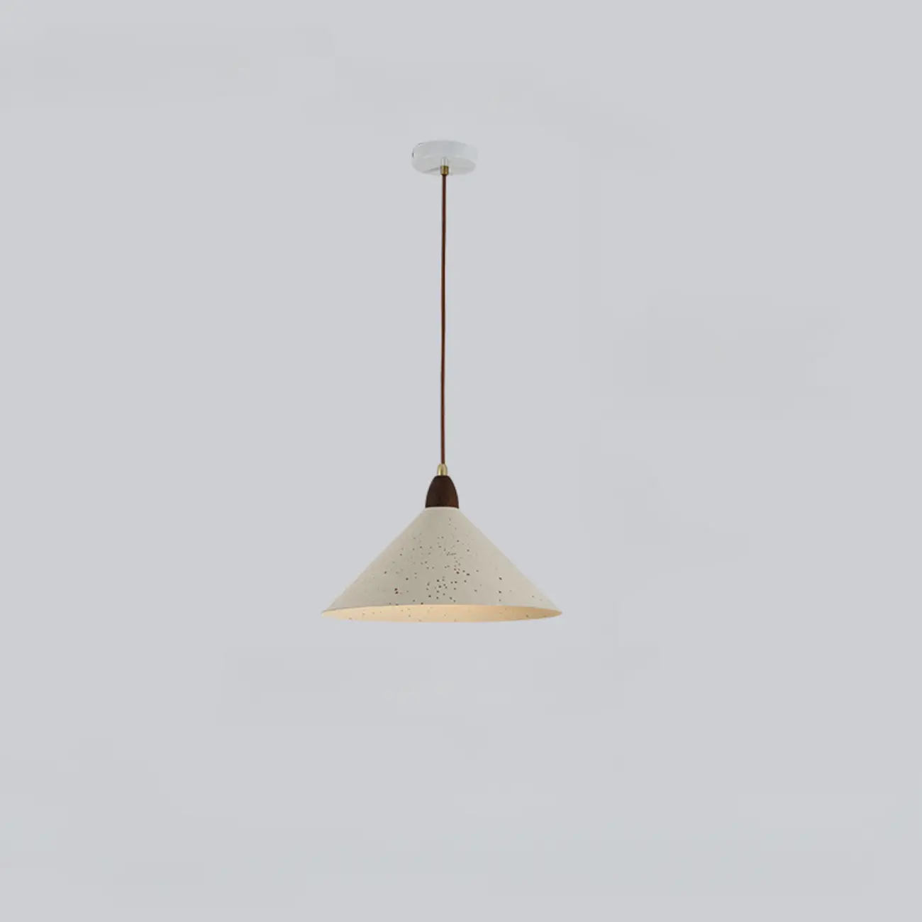 Modern White Iron Cone Pendant Lamp for Living Room Image - 6 | homeyfad