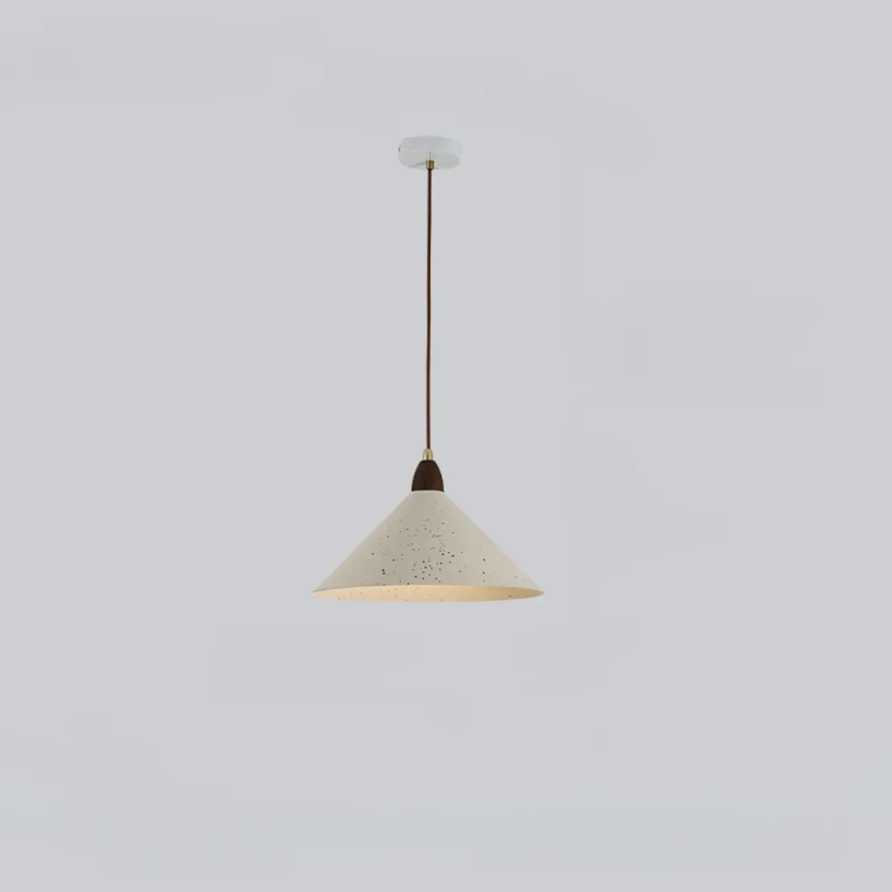 Modern White Iron Cone Pendant Lamp for Living Room Image - 6