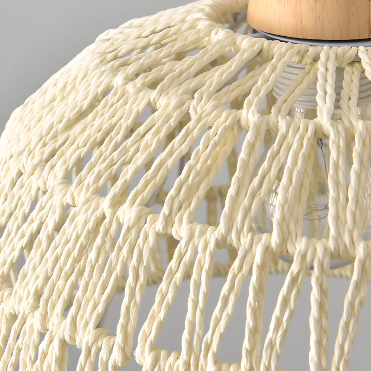 Natural Rattan Dome Pendant Lamp for Living Room Image - 13 | homeyfad