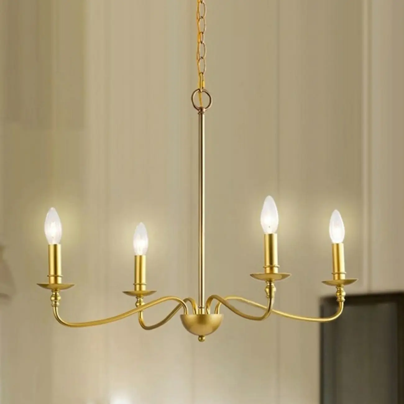 8-Light Vintage Elegant Candle Chandelier for Living Room Image - 15 | homeyfad