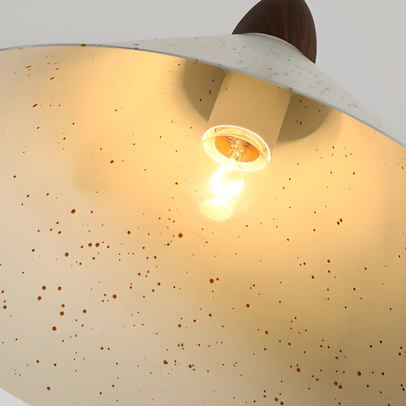 Modern White Iron Cone Pendant Lamp for Living Room Image - 7 | homeyfad