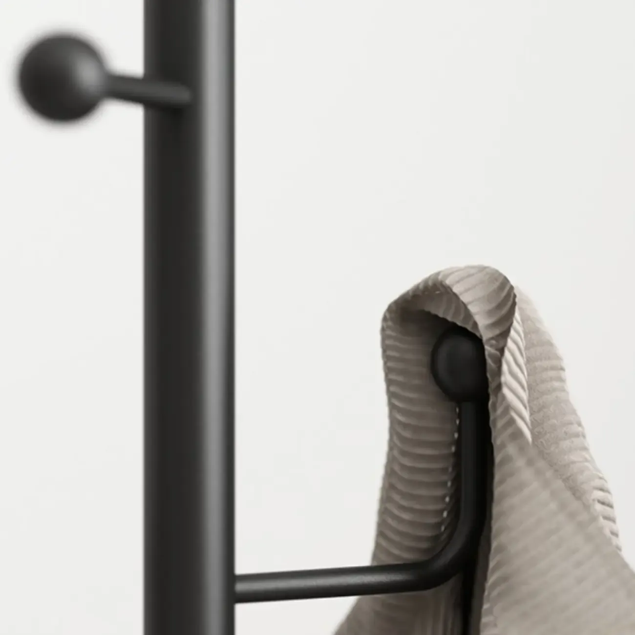 Glam Black Metal Freestanding Coat Rack Image - 12