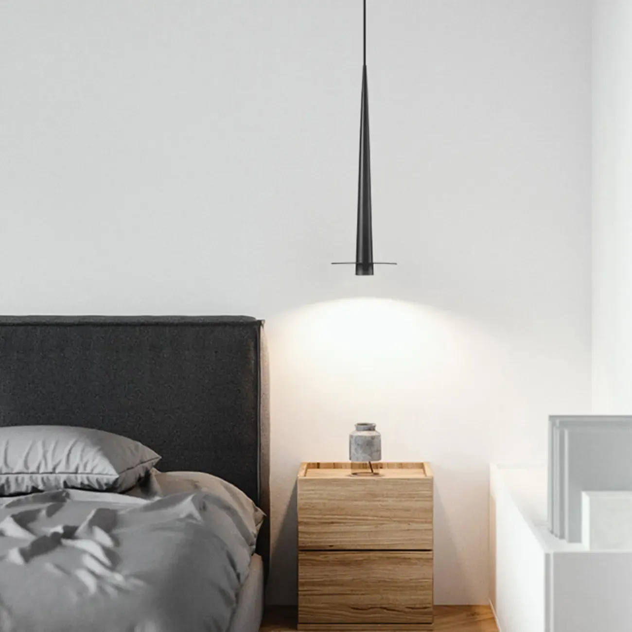 Sleek LED Minimalist Disc Shape Pendant Light for Dining Room Decor Image - 2