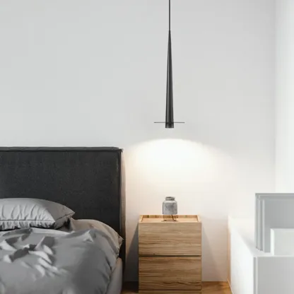 Sleek LED Minimalist Disc Shape Pendant Light for Dining Room Decor Image - 2