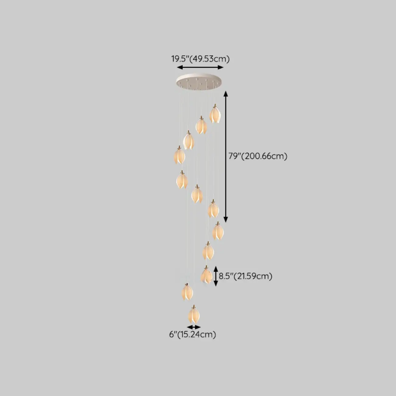 Elegant Ceramic Bud Shape LED Pendant Lamp for Modern Living Room Image - 20 | homeyfad