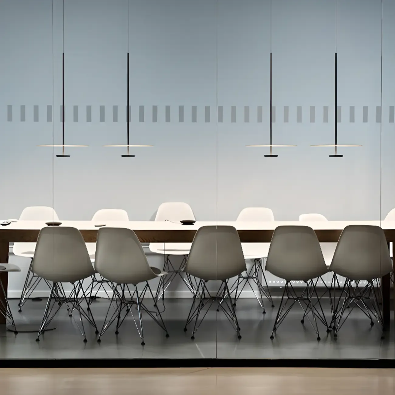 Sleek LED Minimalist Disc Shape Pendant Light for Dining Room Decor Image - 4