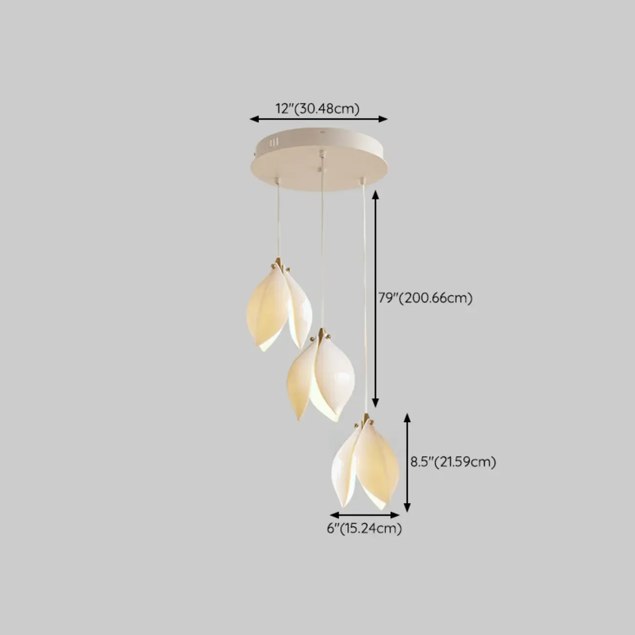 Elegant Ceramic Bud Shape LED Pendant Lamp for Modern Living Room Image - 21