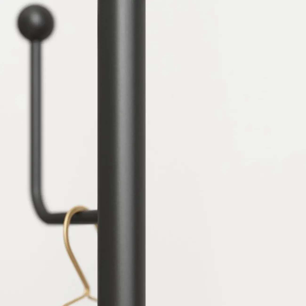 Glam Black Metal Freestanding Coat Rack Image - 15
