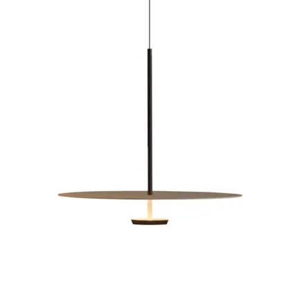 Sleek LED Minimalist Disc Shape Pendant Light for Dining Room Decor Image - 5