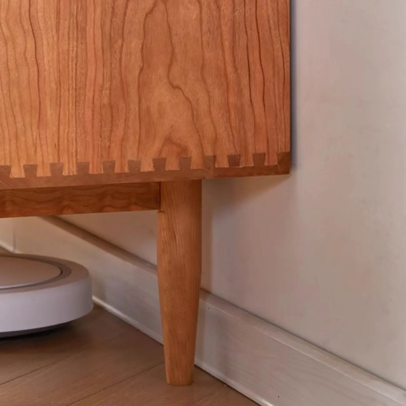 Modern Brown Wood Double Dresser with 9 Drawers Image - 12 | homeyfad