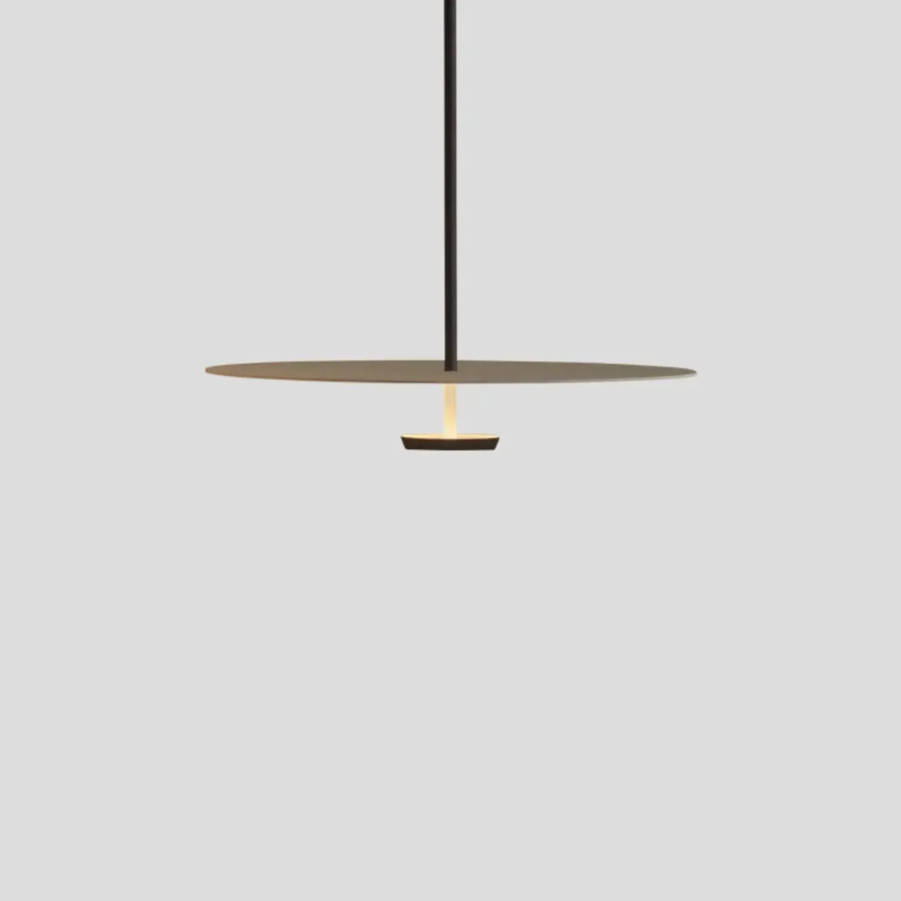 Sleek LED Minimalist Disc Shape Pendant Light for Dining Room Decor Image - 8