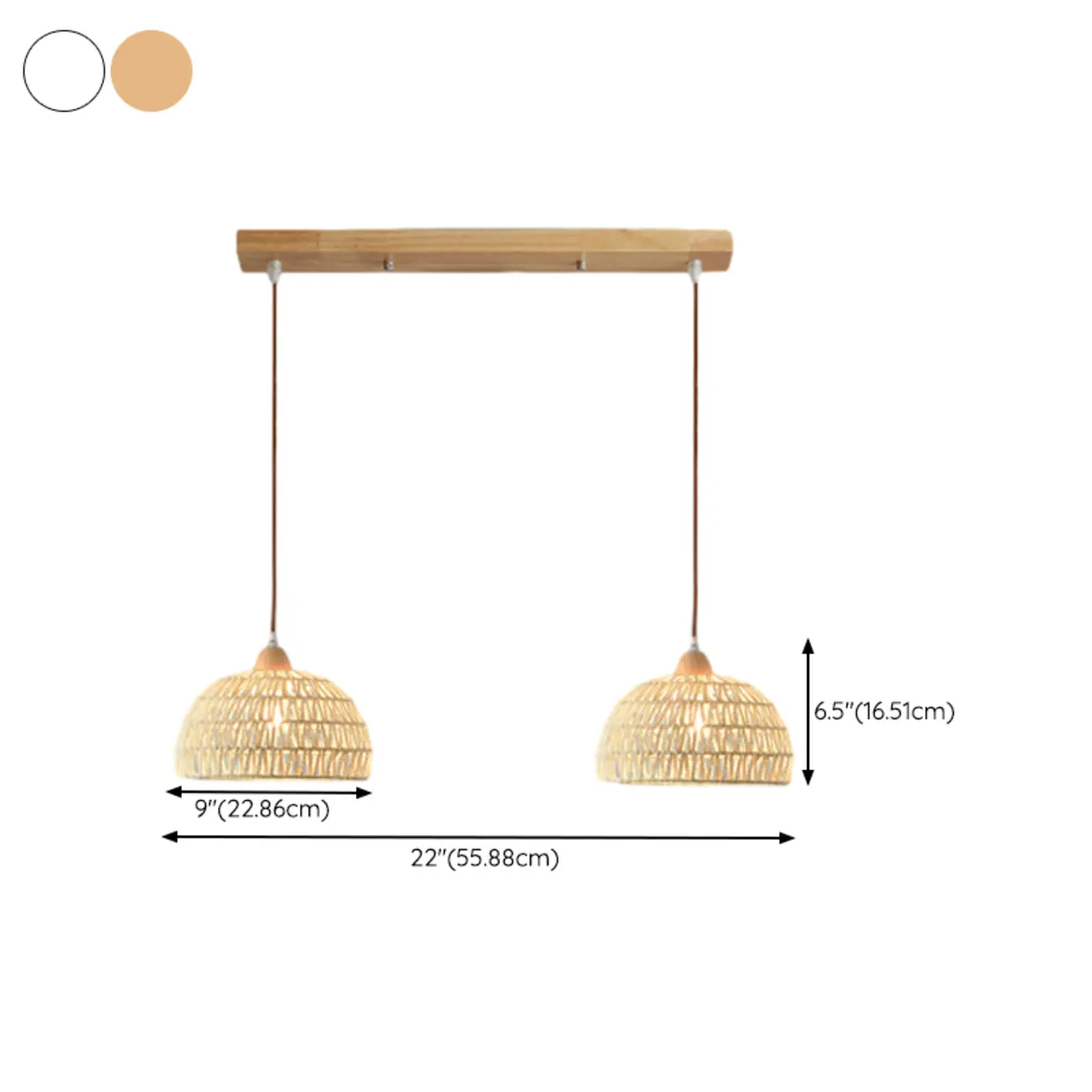 Natural Rattan Dome Pendant Lamp for Living Room Image - 19 | homeyfad