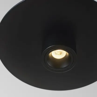 Sleek LED Minimalist Disc Shape Pendant Light for Dining Room Decor Image - 10