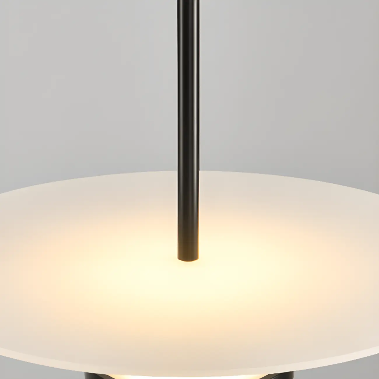 Sleek LED Minimalist Disc Shape Pendant Light for Dining Room Decor Image - 11 | homeyfad