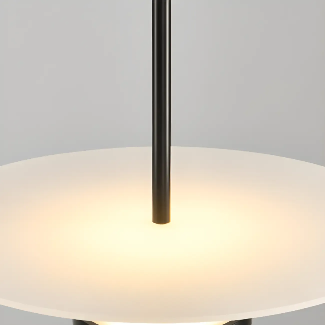 Sleek LED Minimalist Disc Shape Pendant Light for Dining Room Decor Image - 11