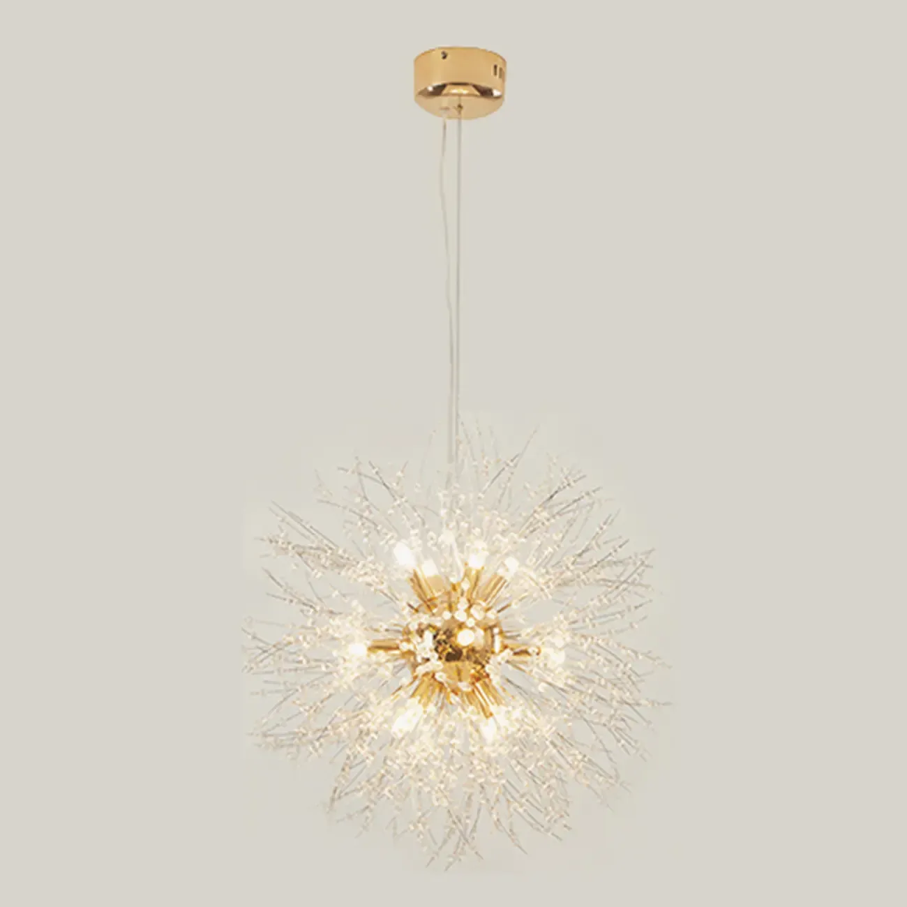 Luxury Crystal Chandelier Starburst with Flexible Length Image - 3
