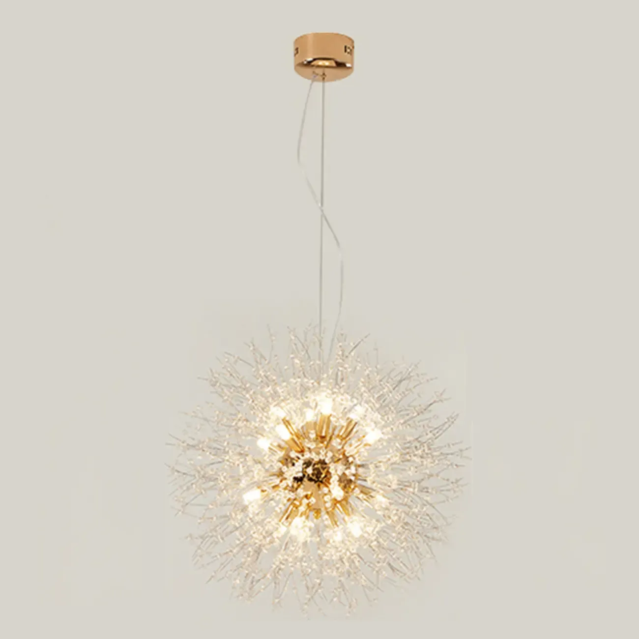 Luxury Crystal Chandelier Starburst with Flexible Length Image - 5