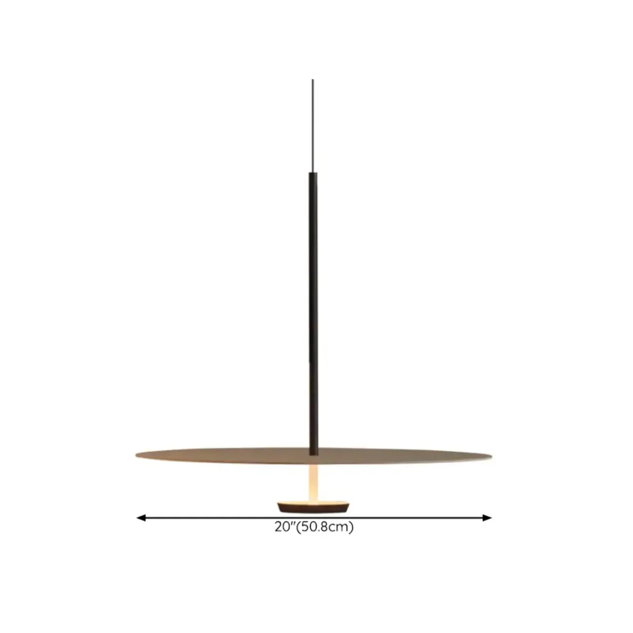 Sleek LED Minimalist Disc Shape Pendant Light for Dining Room Decor Image - 16