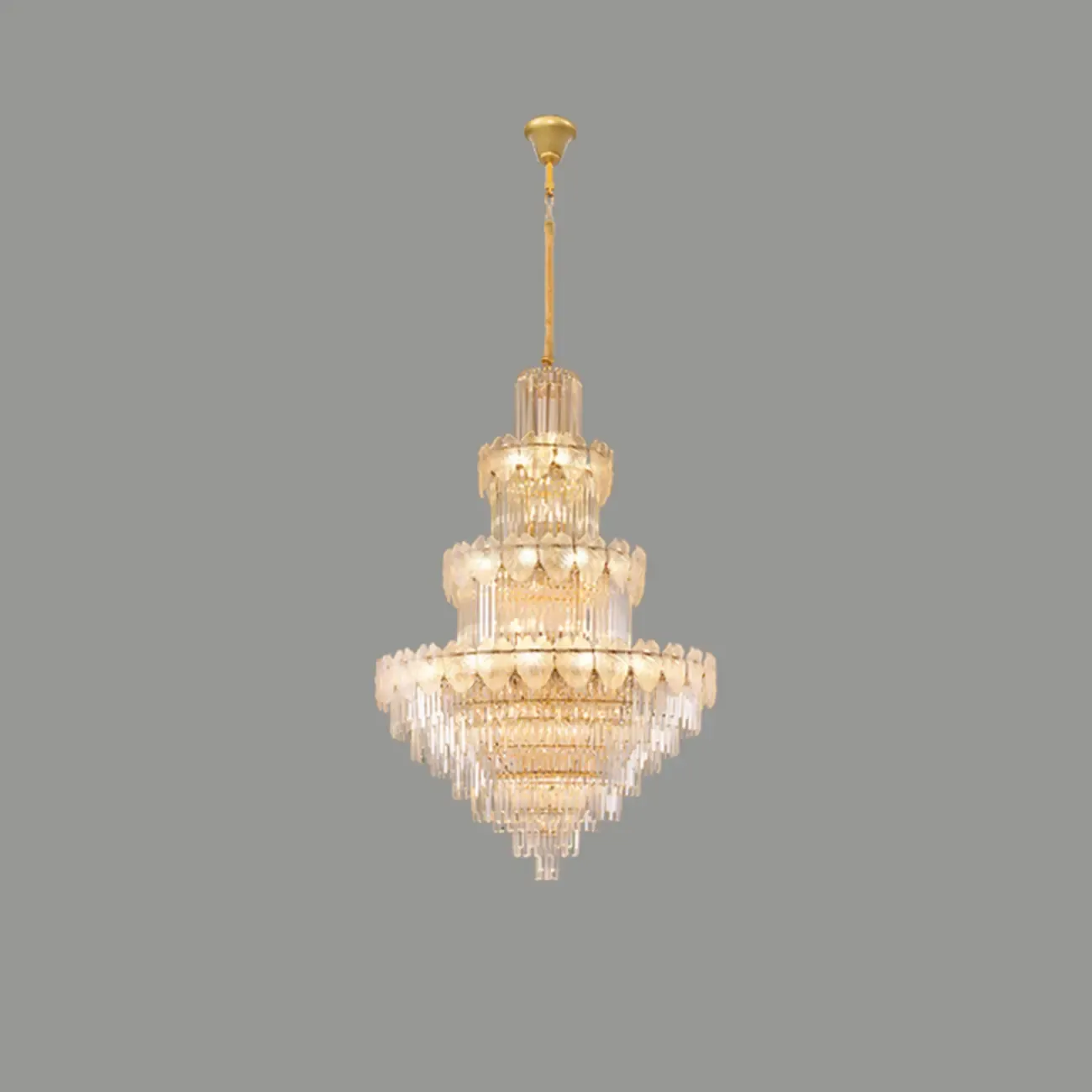 Luxury Crystal Round Chandelier with Elegant Tiered Design Image - 2