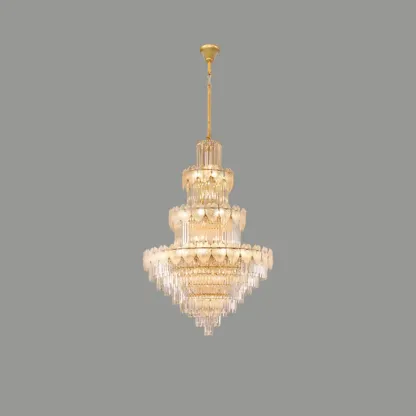Luxury Crystal Round Chandelier with Elegant Tiered Design Image - 2
