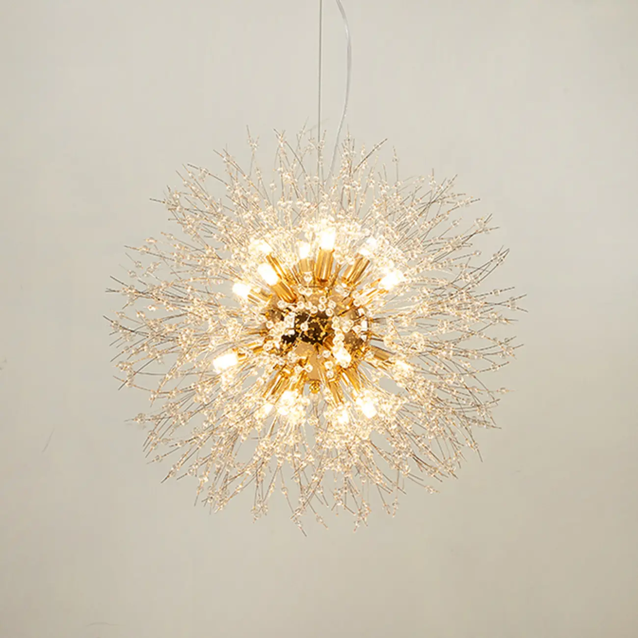 Luxury Crystal Chandelier Starburst with Flexible Length Image - 8 | homeyfad