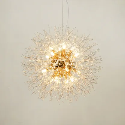 Luxury Crystal Chandelier Starburst with Flexible Length Image - 8