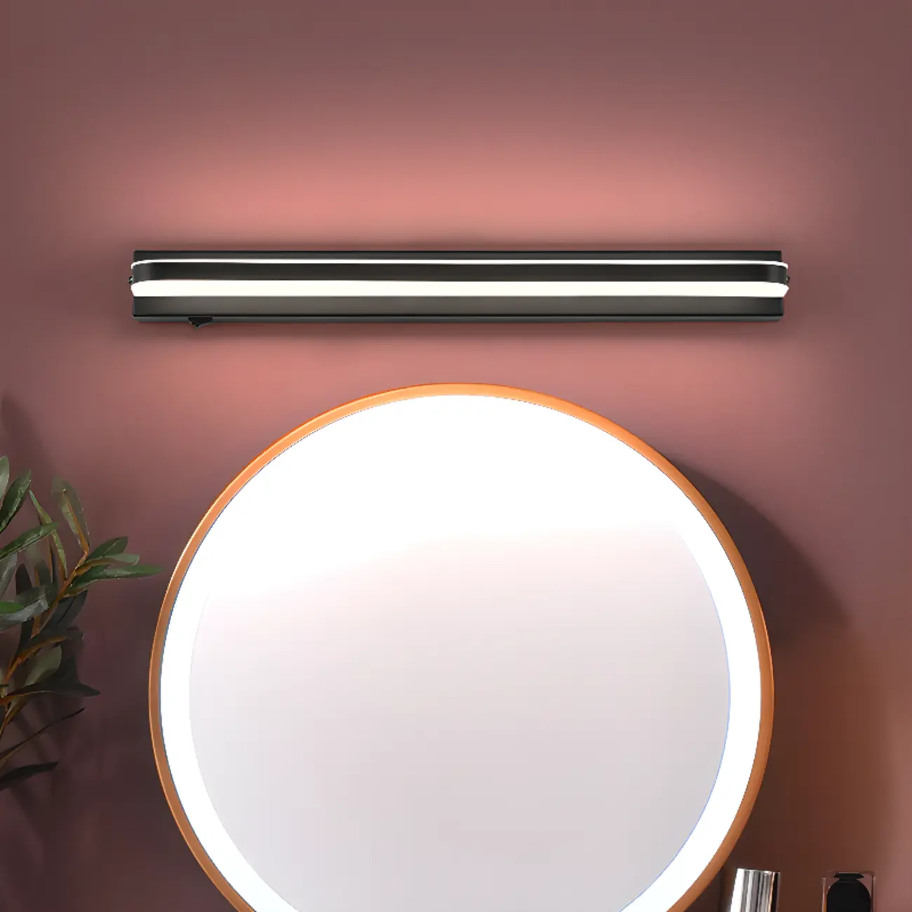 Modern LED Vanity Light Bar for Bathroom with White Shade Image - 5 | homeyfad
