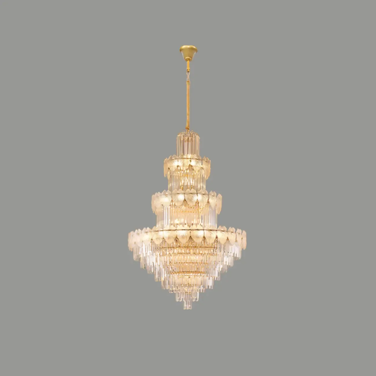 Luxury Crystal Round Chandelier with Elegant Tiered Design Image - 3