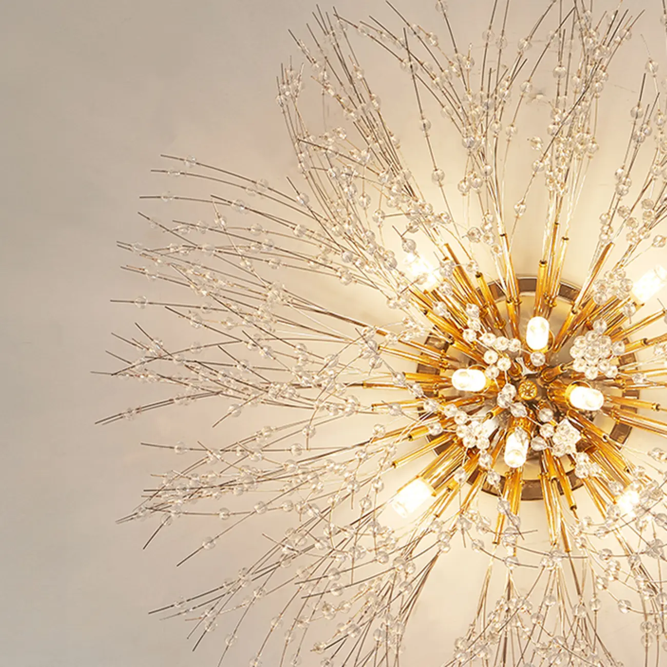 Luxury Crystal Chandelier Starburst with Flexible Length Image - 11 | homeyfad