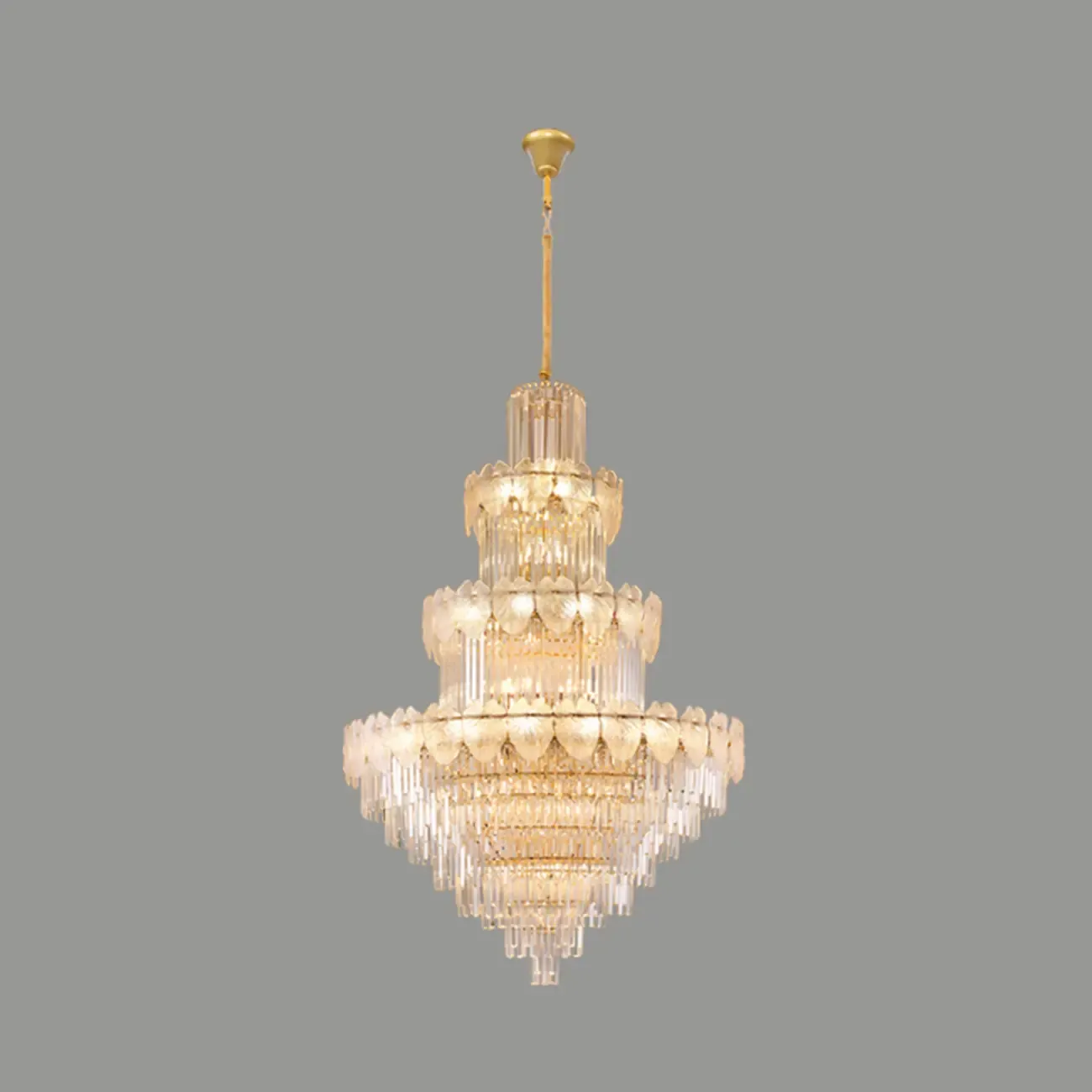 Luxury Crystal Round Chandelier with Elegant Tiered Design Image - 7