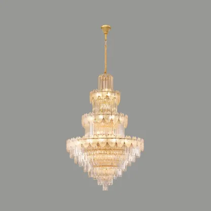 Luxury Crystal Round Chandelier with Elegant Tiered Design Image - 7