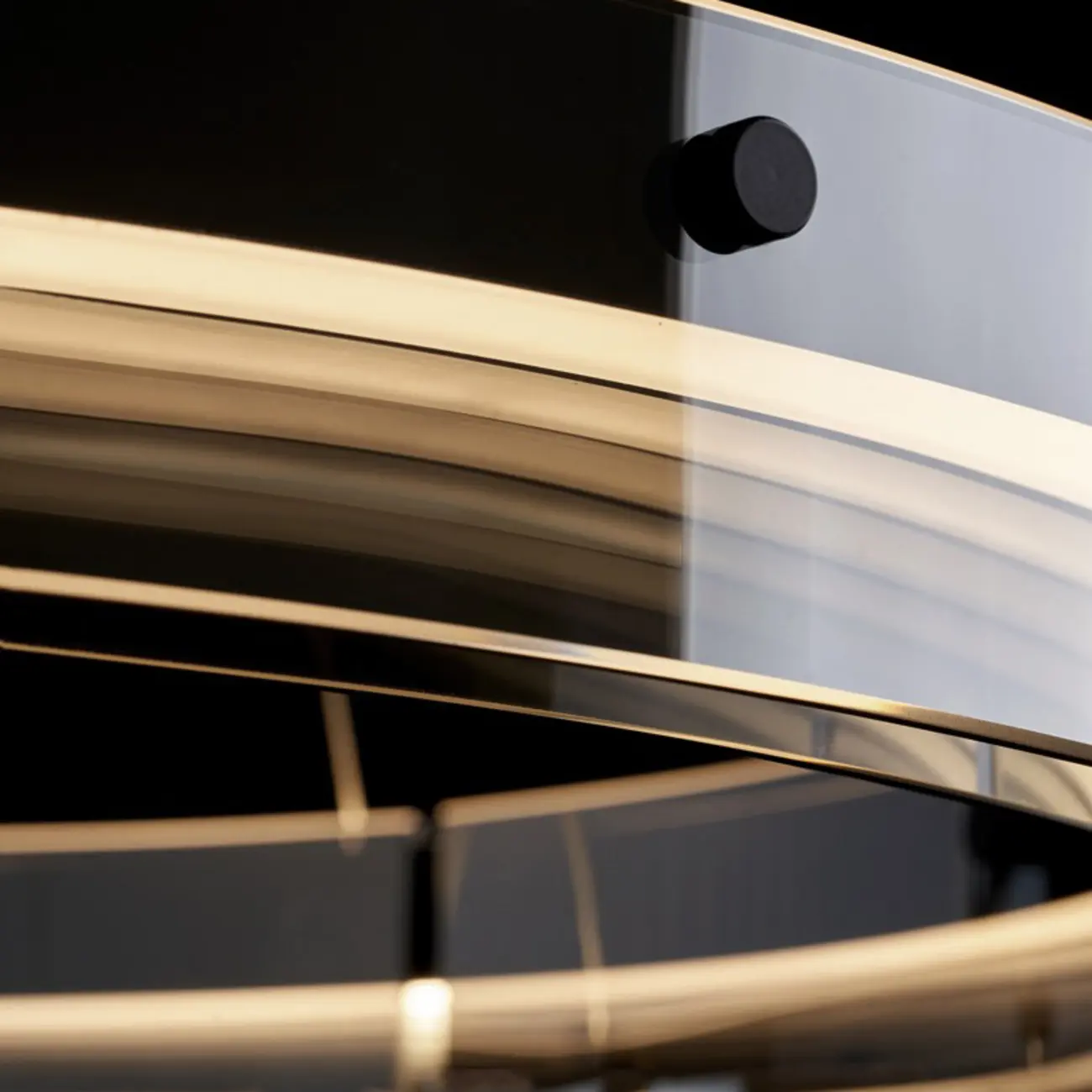 Modern LED Round Metal Chandelier with Flexible Height Image - 13 | homeyfad