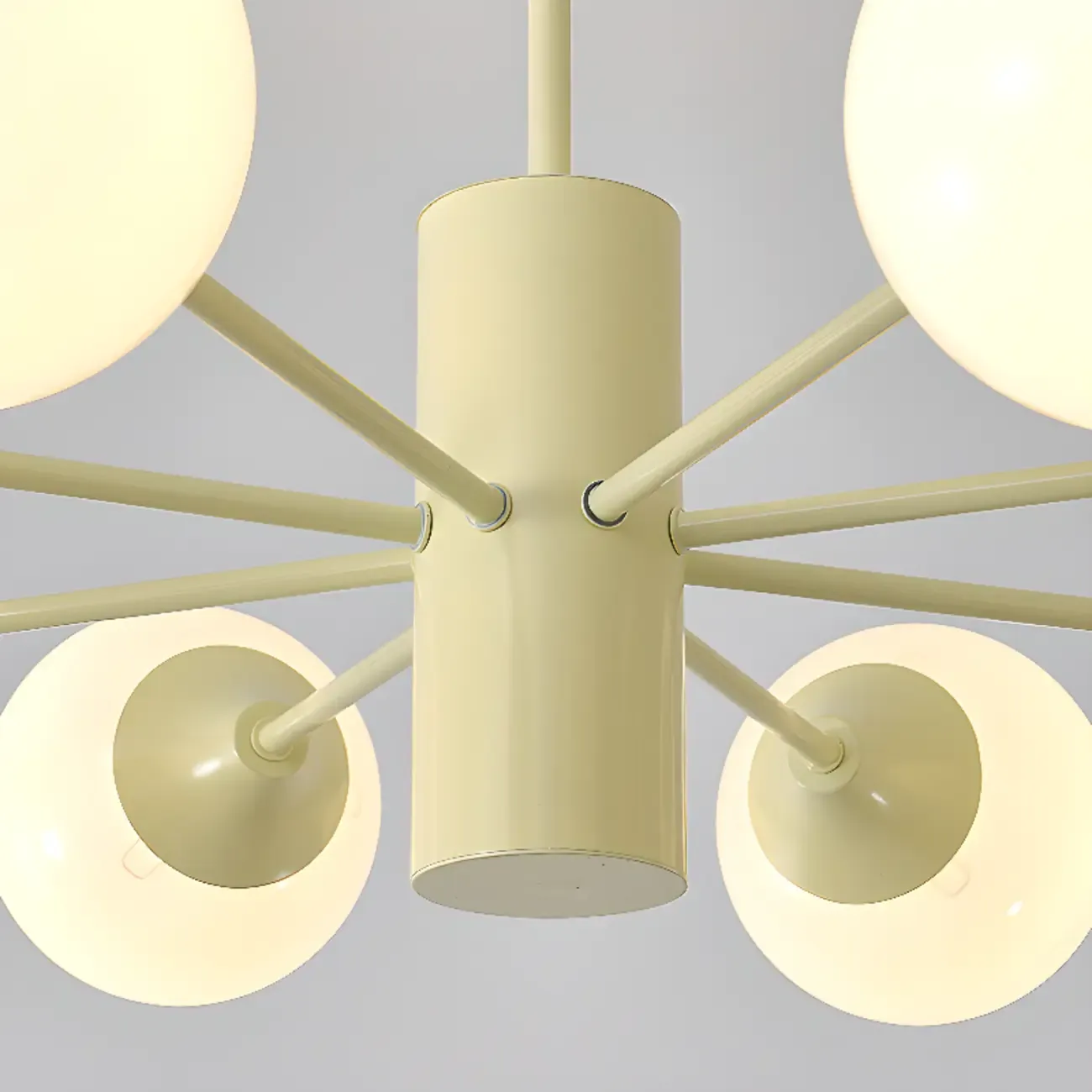 8-Light Modern Glass Globe Chandelier with Adjustable Design Image - 13