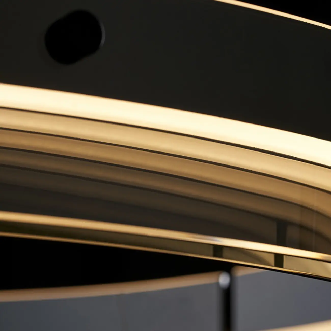 Modern LED Round Metal Chandelier with Flexible Height Image - 14 | homeyfad