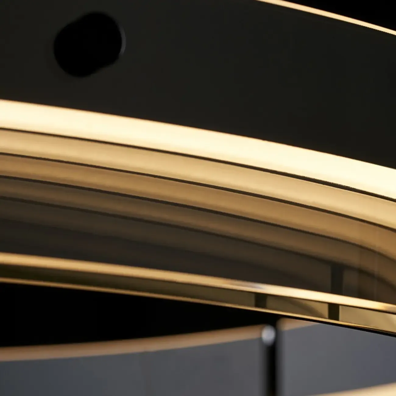 Modern LED Round Metal Chandelier with Flexible Height Image - 14