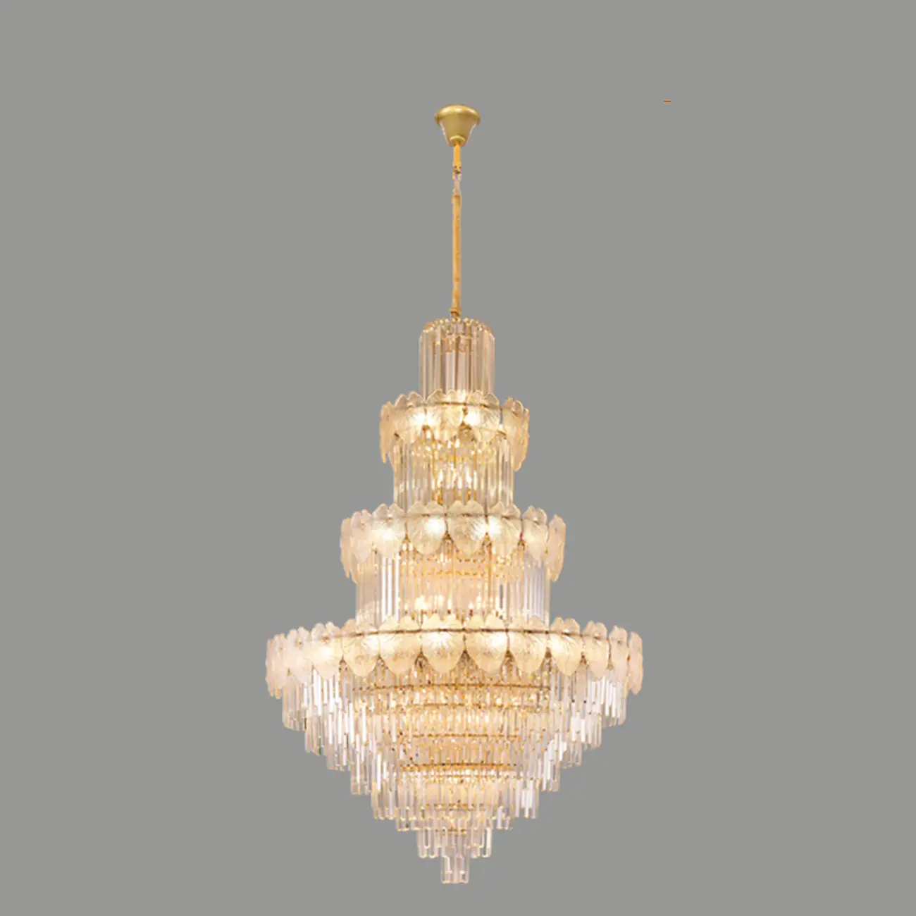 Luxury Crystal Round Chandelier with Elegant Tiered Design Image - 9 | homeyfad