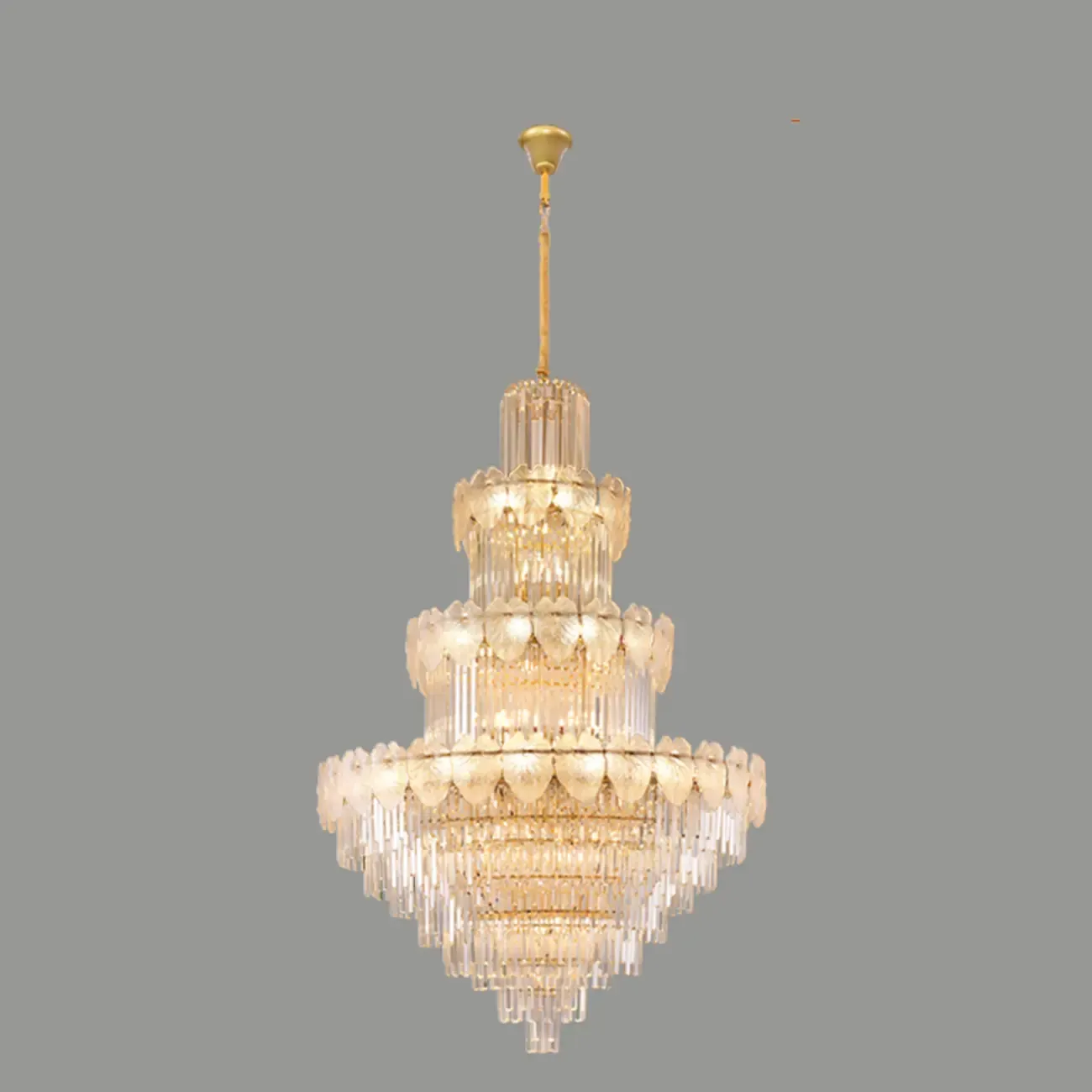 Luxury Crystal Round Chandelier with Elegant Tiered Design Image - 9