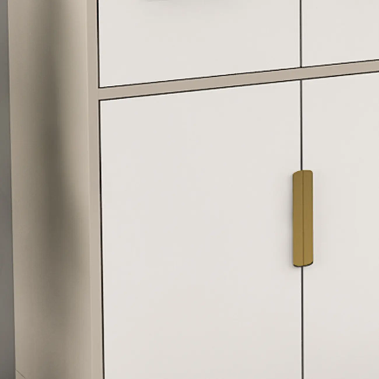 Modern Wooden Display Cabinet with Glass Doors Image - 18 | homeyfad