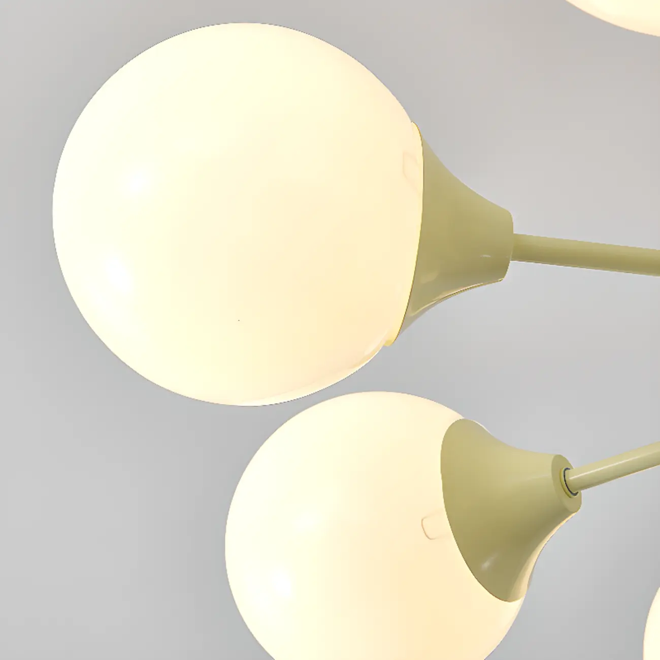 8-Light Modern Glass Globe Chandelier with Adjustable Design Image - 14 | homeyfad