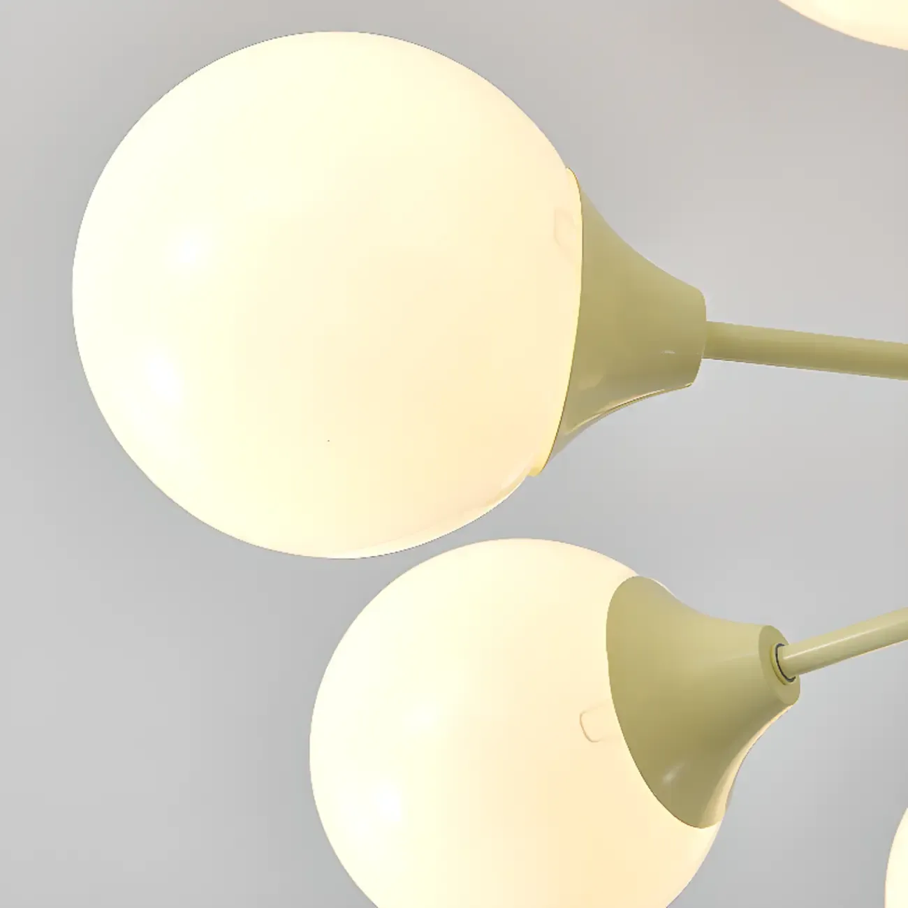 8-Light Modern Glass Globe Chandelier with Adjustable Design Image - 14