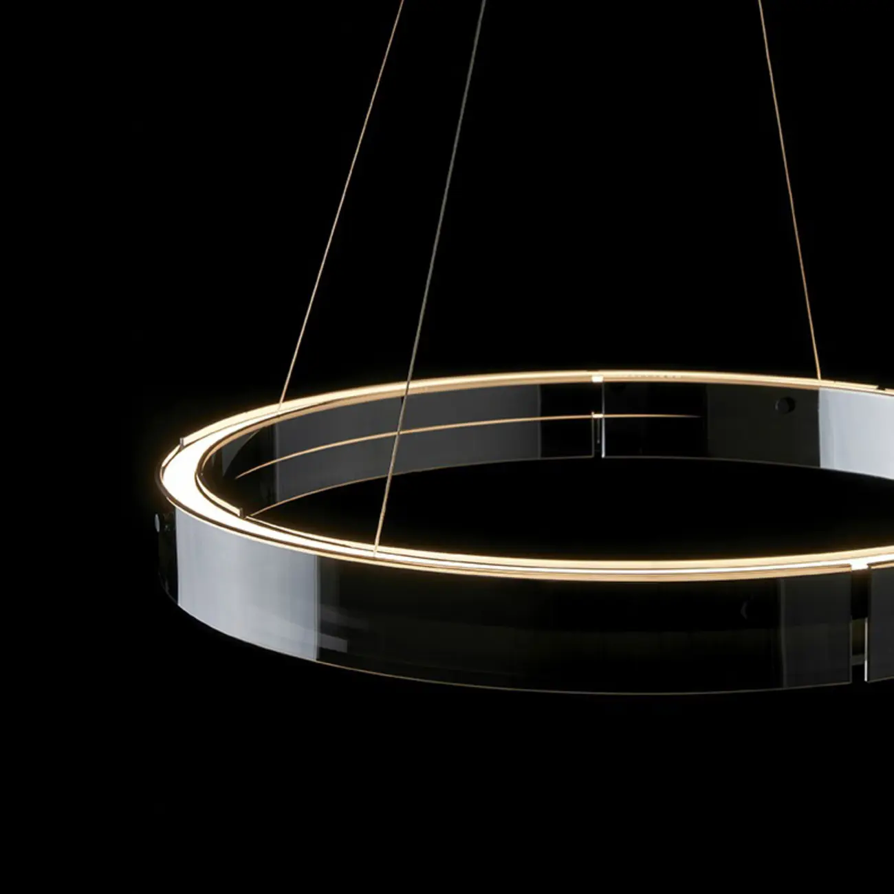Modern LED Round Metal Chandelier with Flexible Height Image - 15 | homeyfad