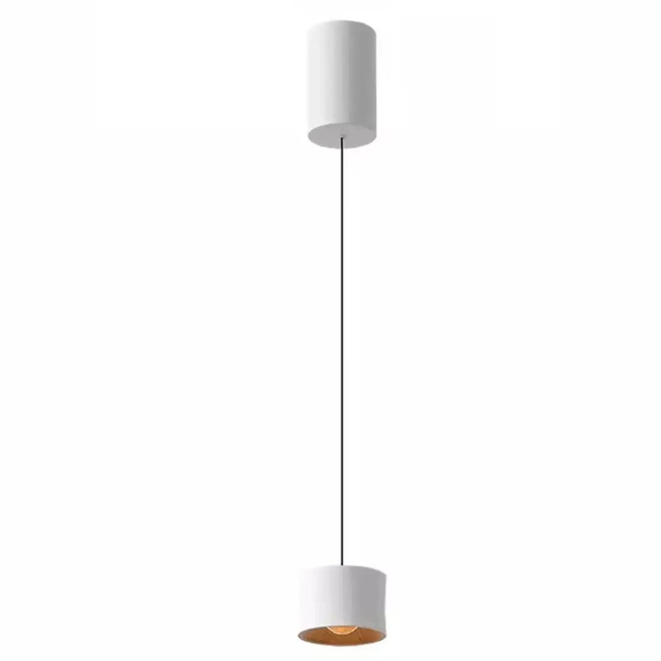Minimalist Black LED Bedside Pendant Lamp with Long Adjustable Line Image - 3