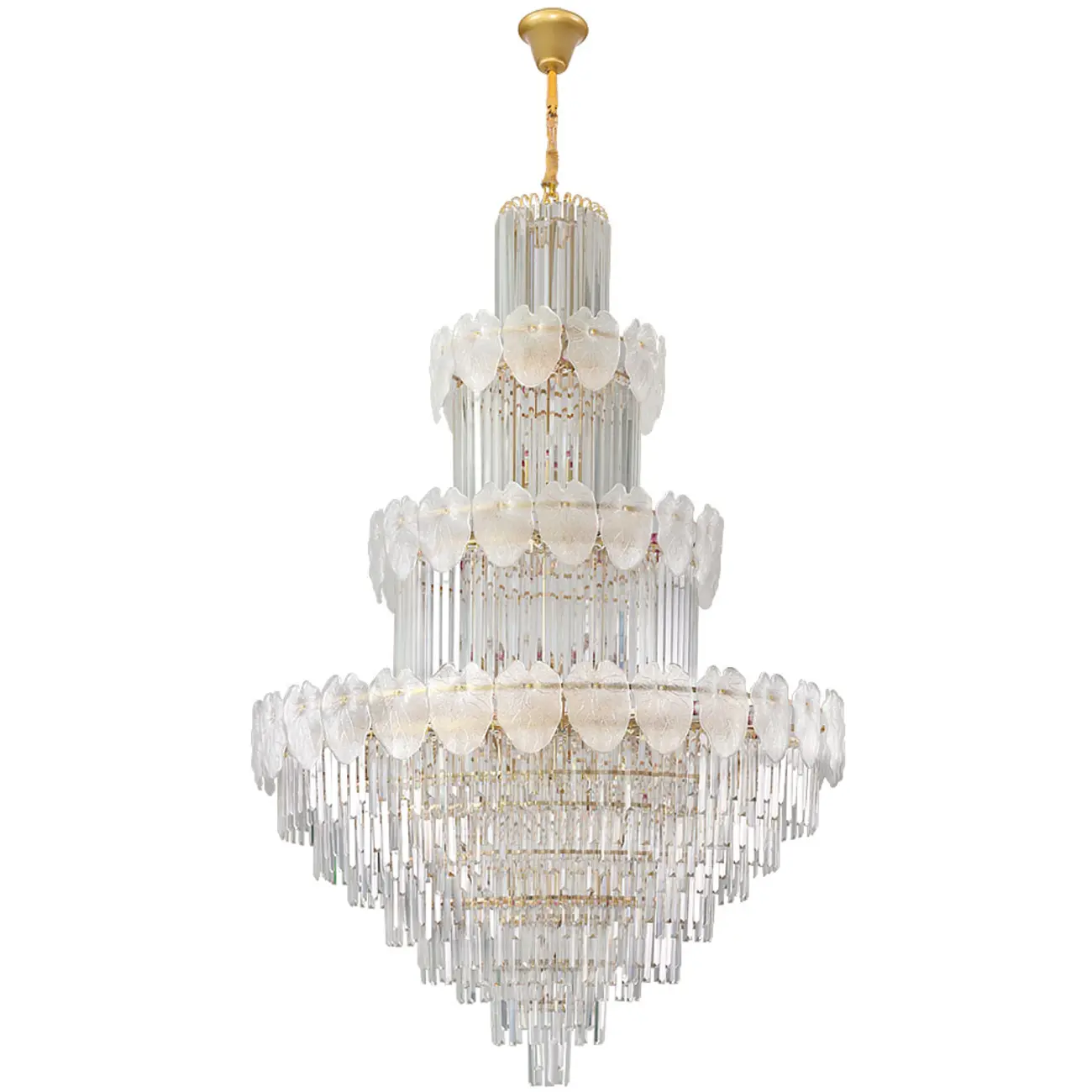 Luxury Crystal Round Chandelier with Elegant Tiered Design Image - 11 | homeyfad