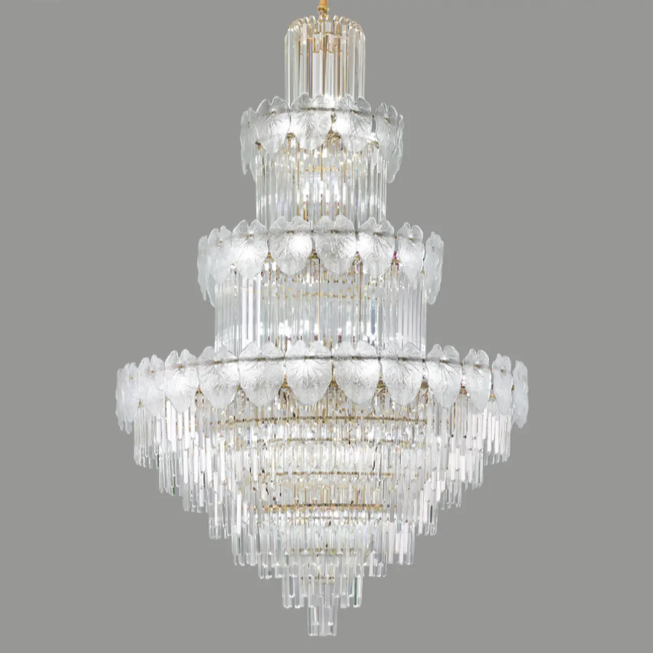 Luxury Crystal Round Chandelier with Elegant Tiered Design Image - 13 | homeyfad