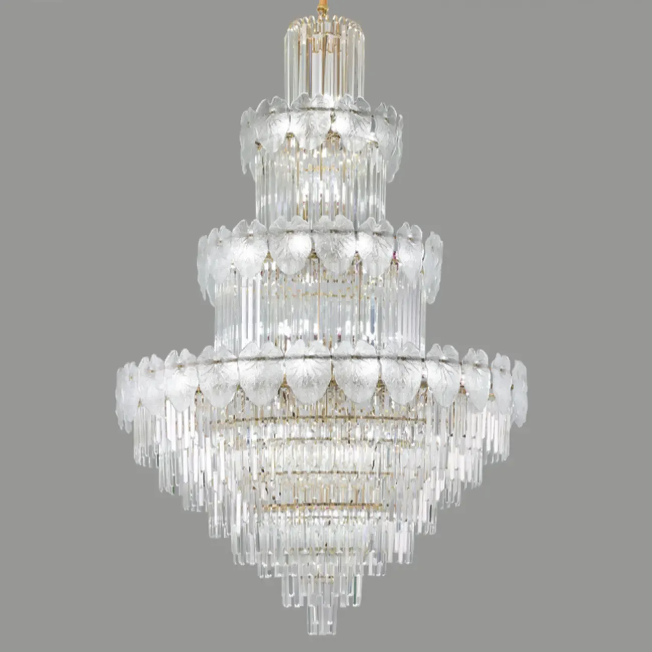 Luxury Crystal Round Chandelier with Elegant Tiered Design Image - 13