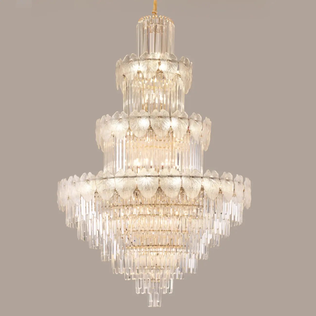 Luxury Crystal Round Chandelier with Elegant Tiered Design Image - 14 | homeyfad