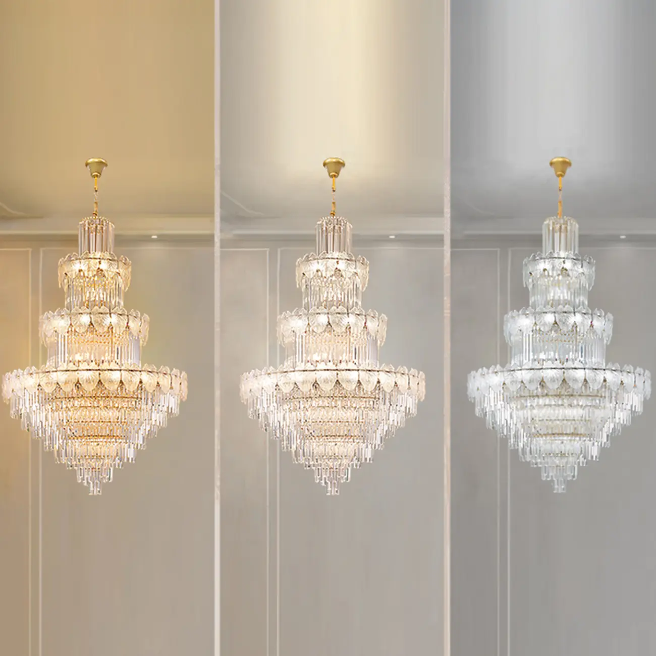 Luxury Crystal Round Chandelier with Elegant Tiered Design Image - 15 | homeyfad