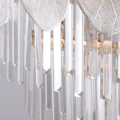 Luxury Crystal Round Chandelier with Elegant Tiered Design Image - 16